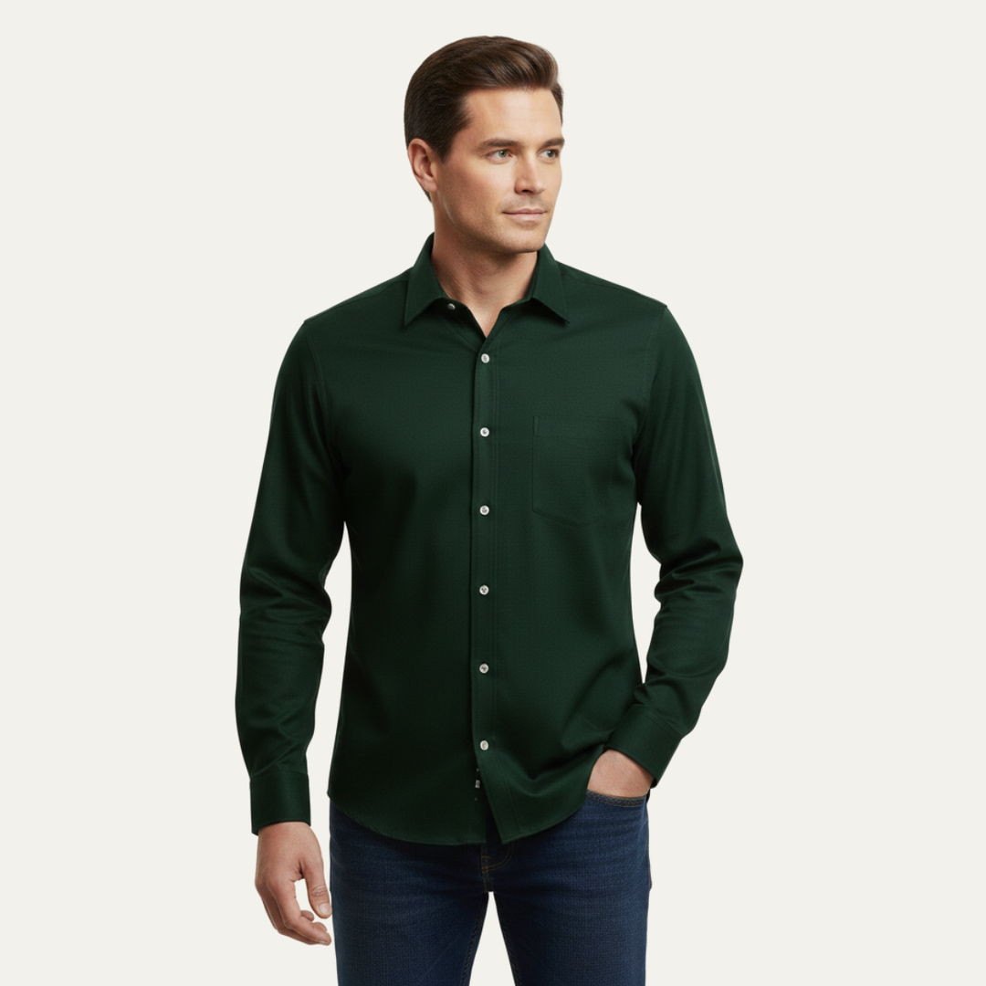 Camicia uomo formale slim fit lucida