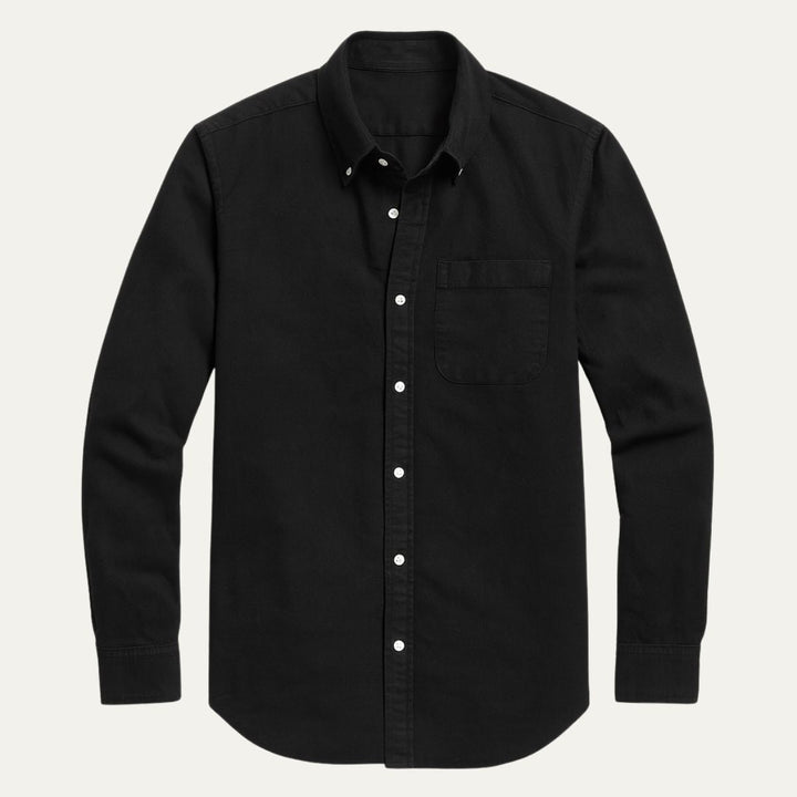 Camicia uomo jeans cotone stile casual