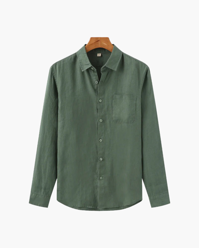 Camicia in Lino Uomo 100% Lino Vestibilità Oversize