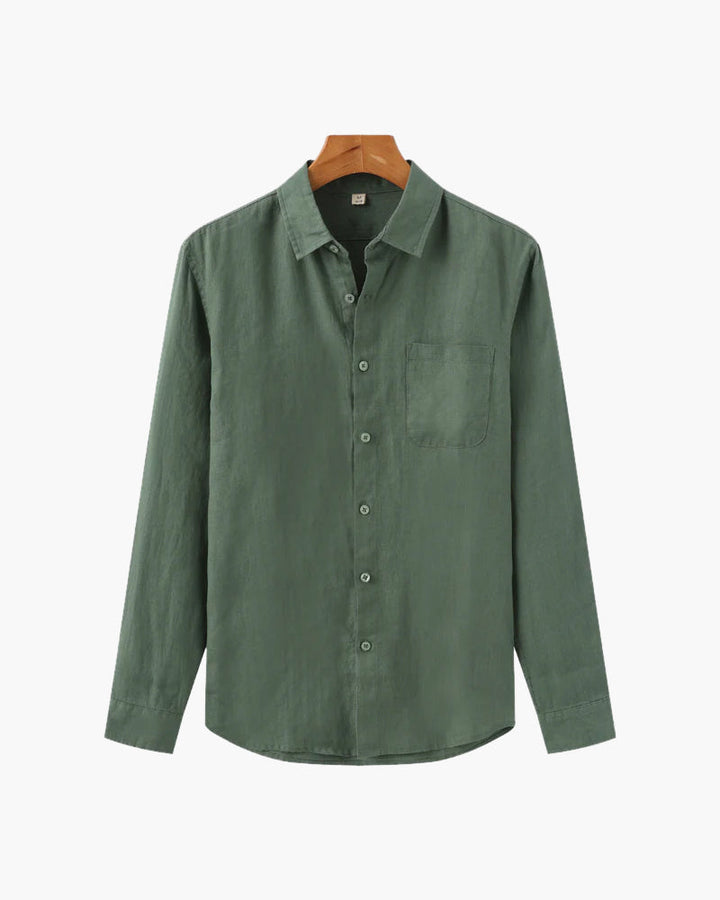 Camicia in Lino Uomo 100% Lino Vestibilità Oversize