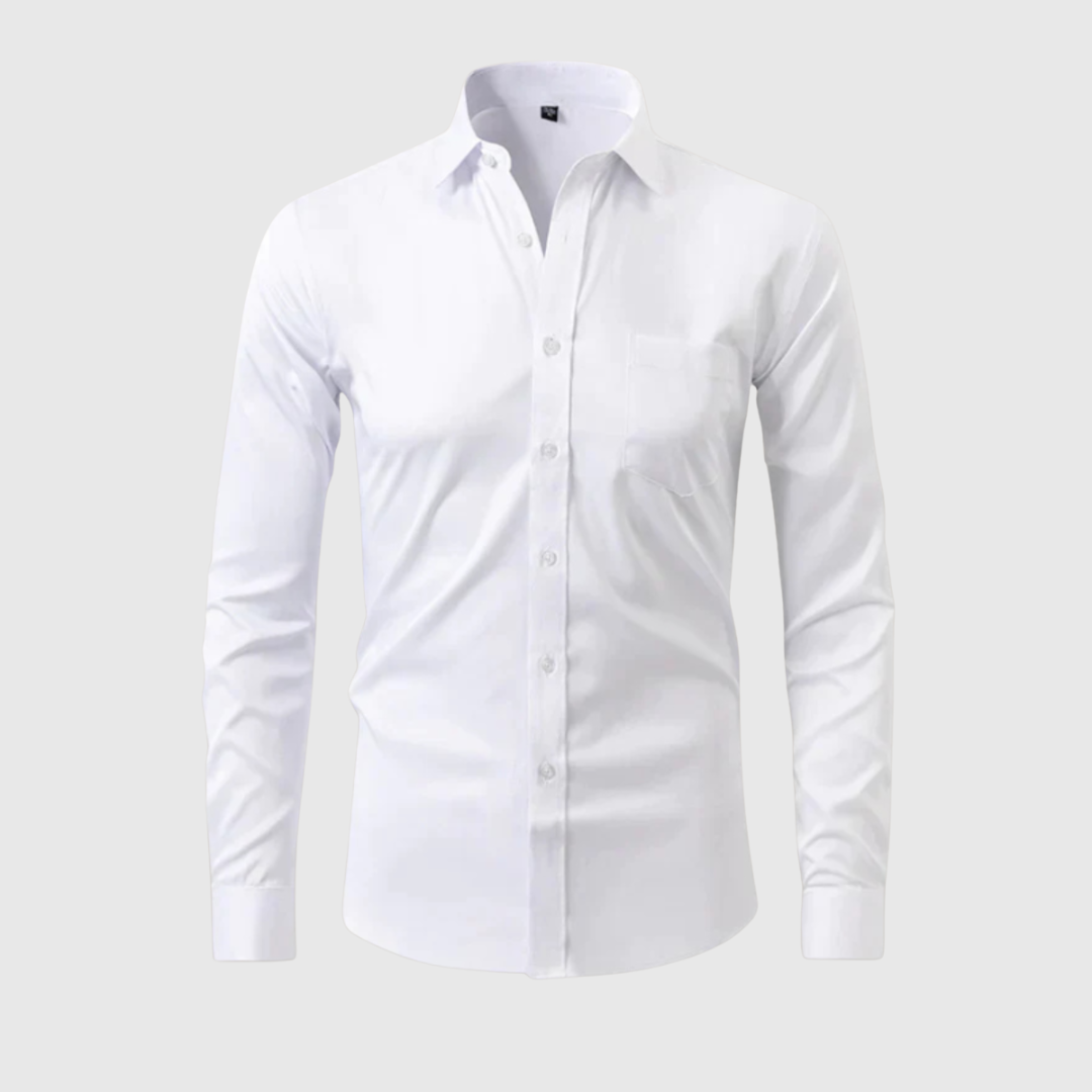 Matteo - Camicia da uomo a maniche lunghe senza stiratura Business