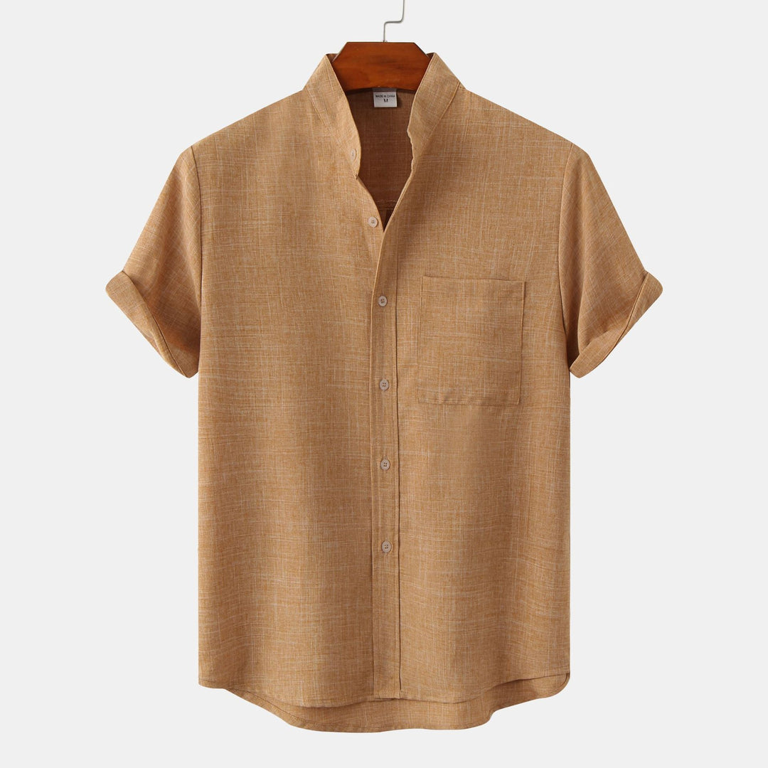 Marco – Camicia uomo manica corta collo alla coreana