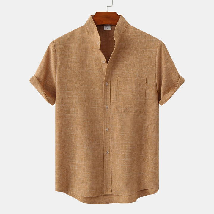 Marco – Camicia uomo manica corta collo alla coreana