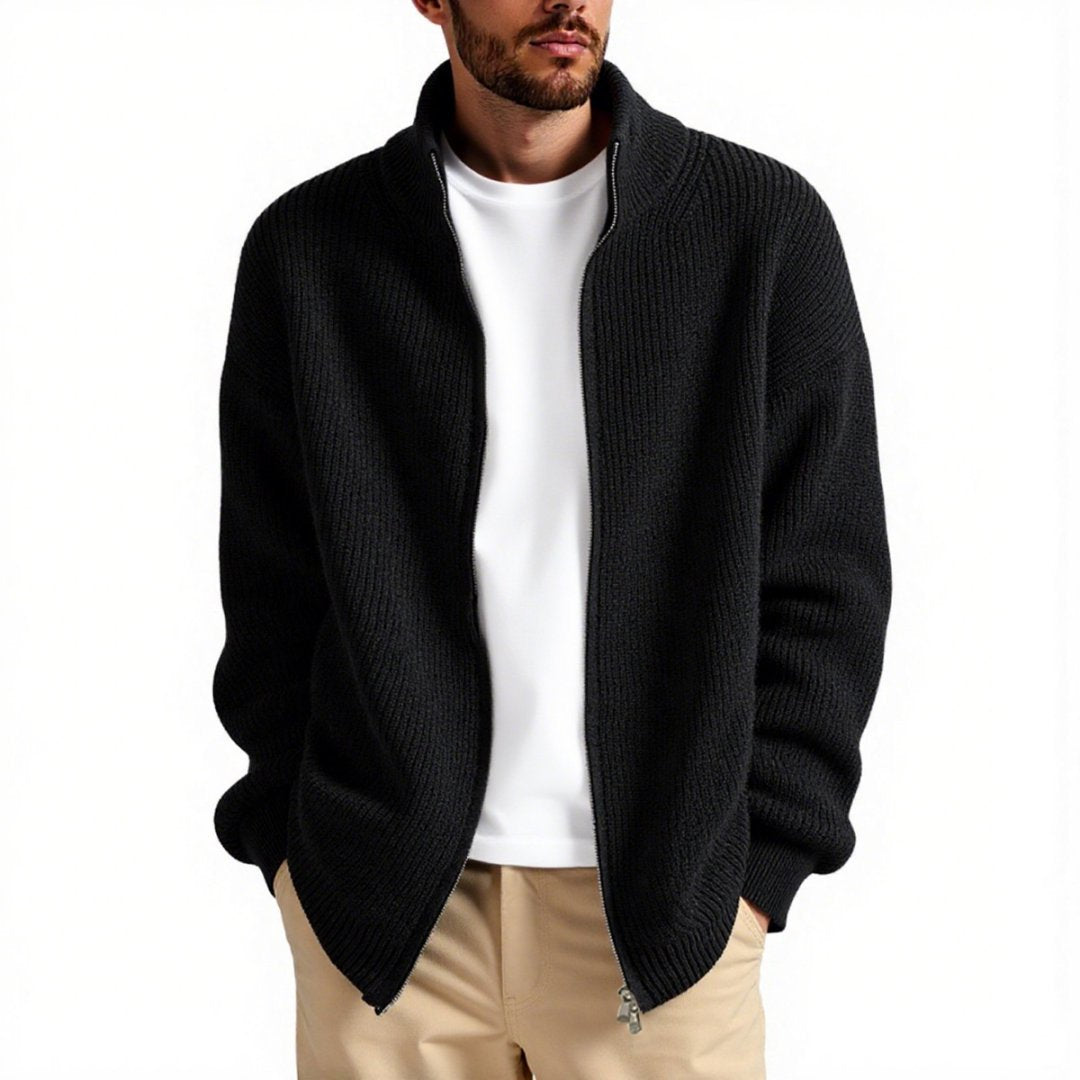 Cardigan Uomo a Maglia Aperto Vestibilità Ampia