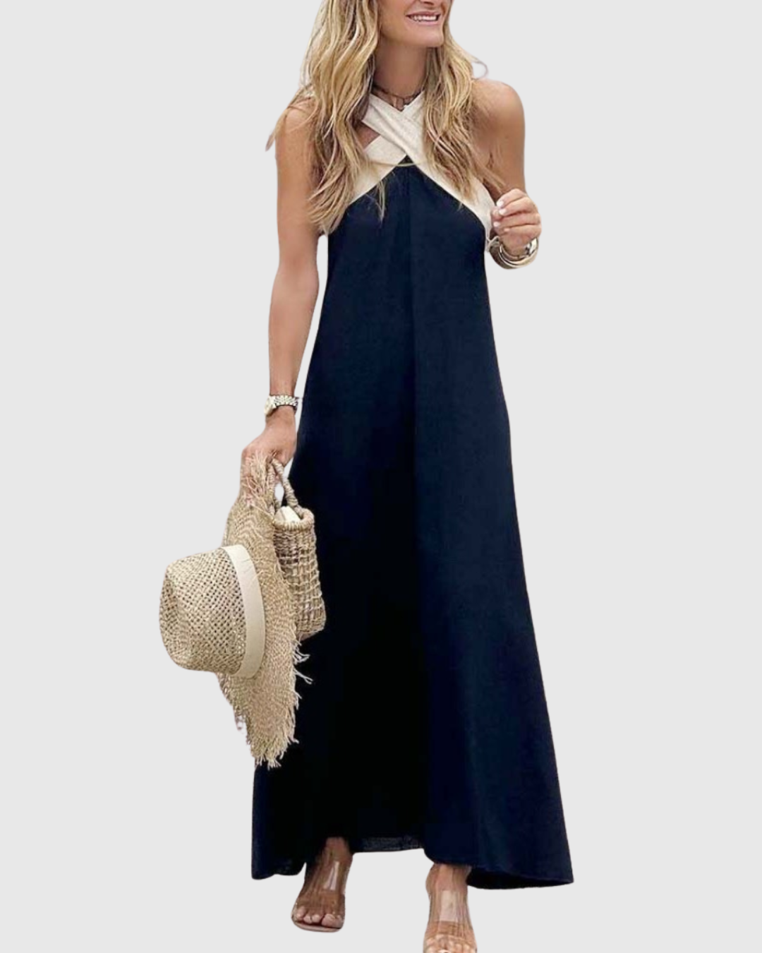 Orella | Abito con scollo incrociato