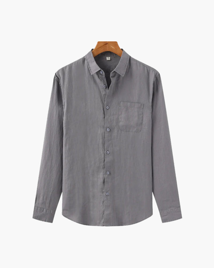 Camicia in Lino Uomo 100% Lino Vestibilità Oversize