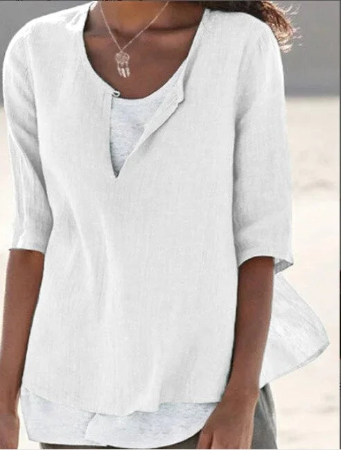 Top donna elegante manica 3/4
