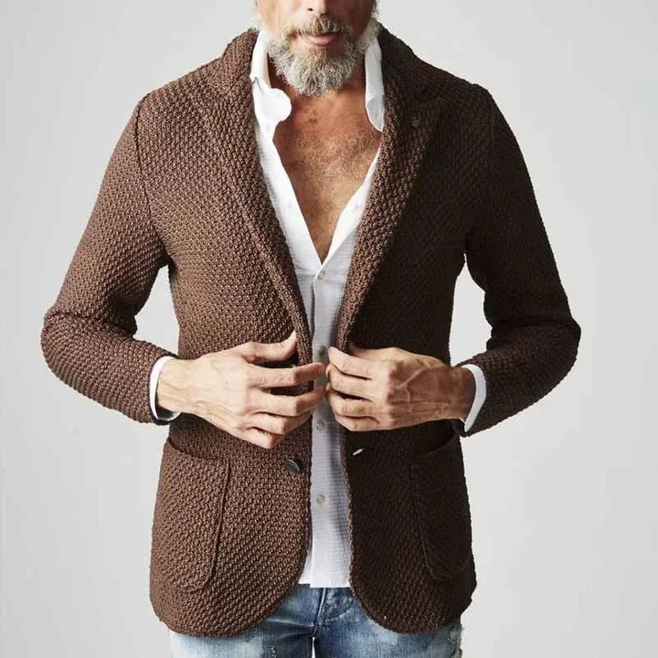 Blazer Uomo Sartoriale in Cotone e Poliestere