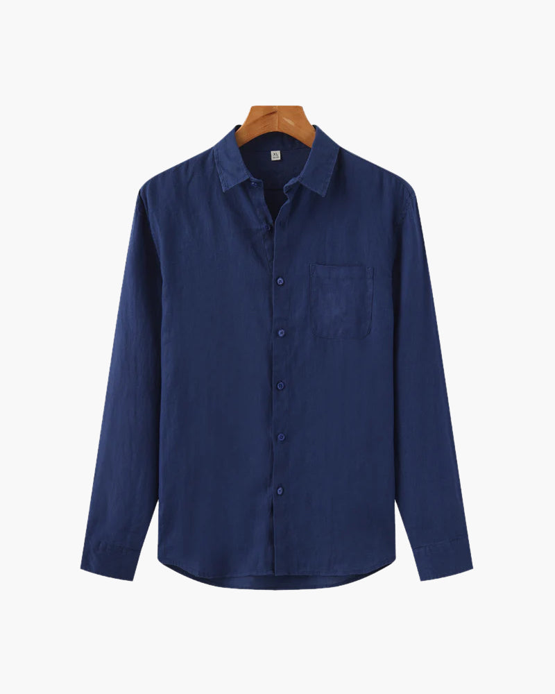Camicia in Lino Uomo 100% Lino Vestibilità Oversize