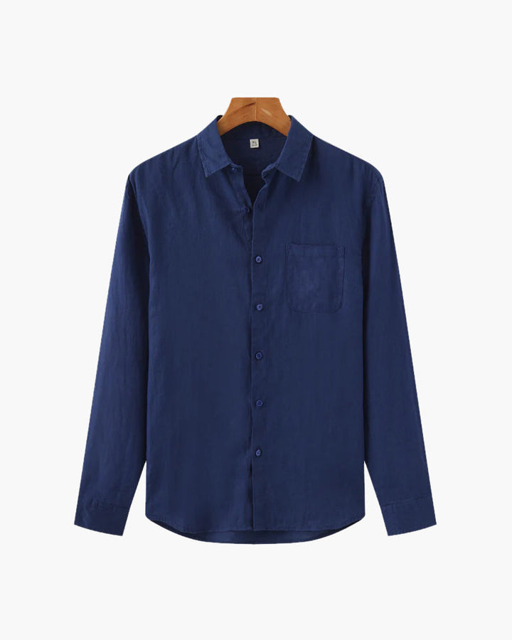Camicia in Lino Uomo 100% Lino Vestibilità Oversize