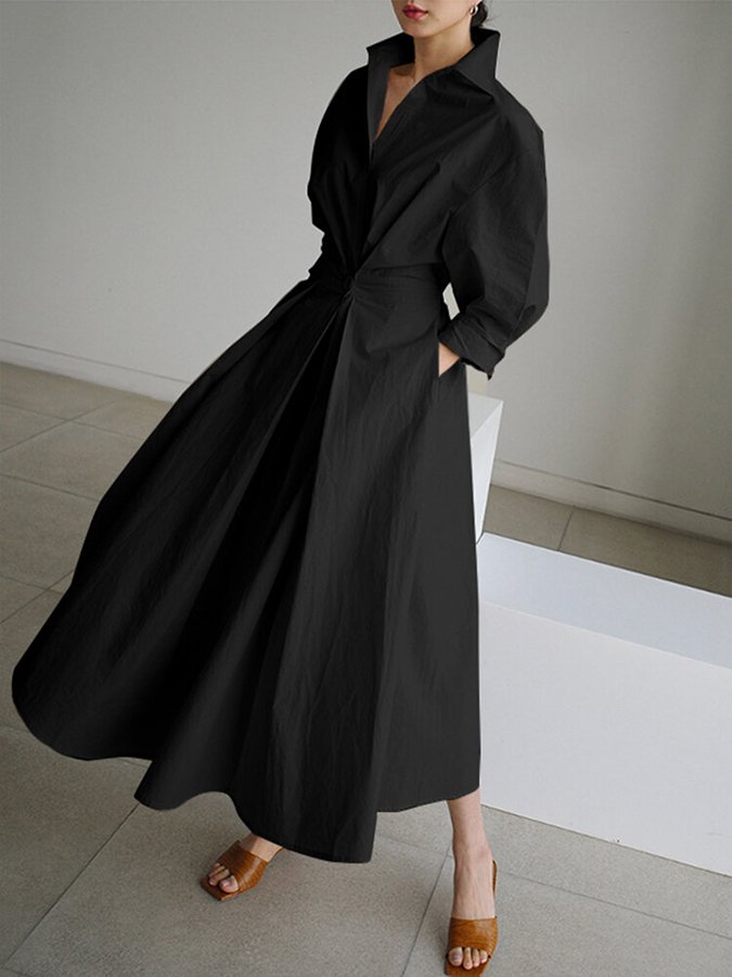 Elegante Abito Maxi Donna Lungo Fluente