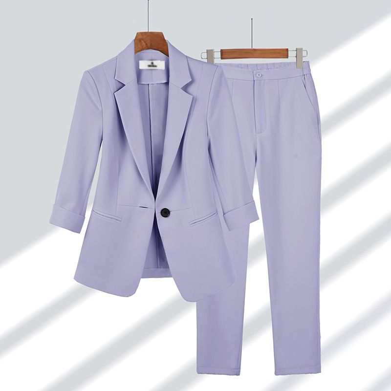 Tailleur Donna Suit con Blazer e Pantalone Dritto