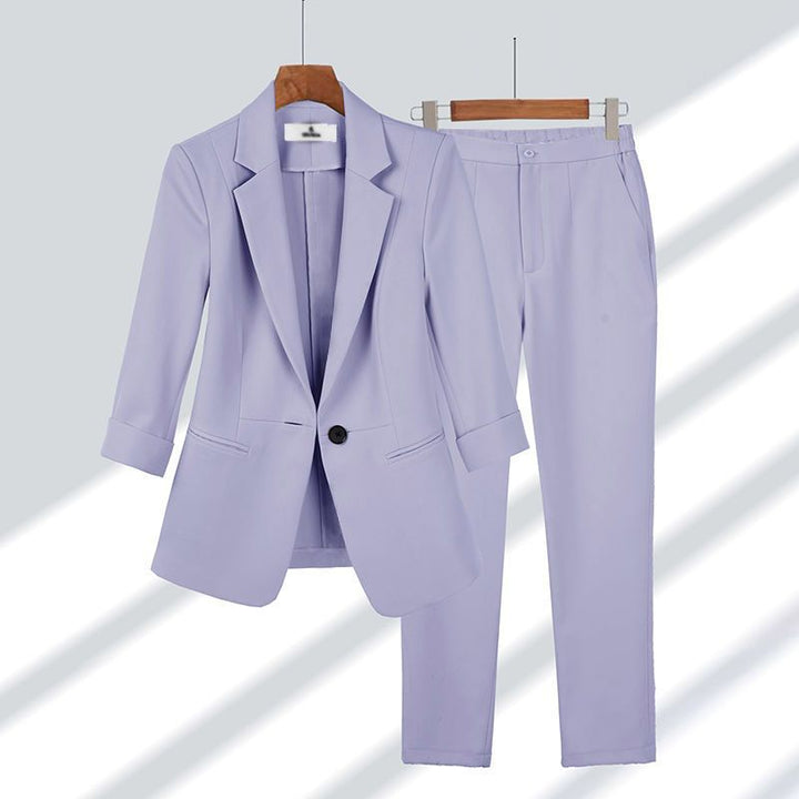 Tailleur Donna Suit con Blazer e Pantalone Dritto