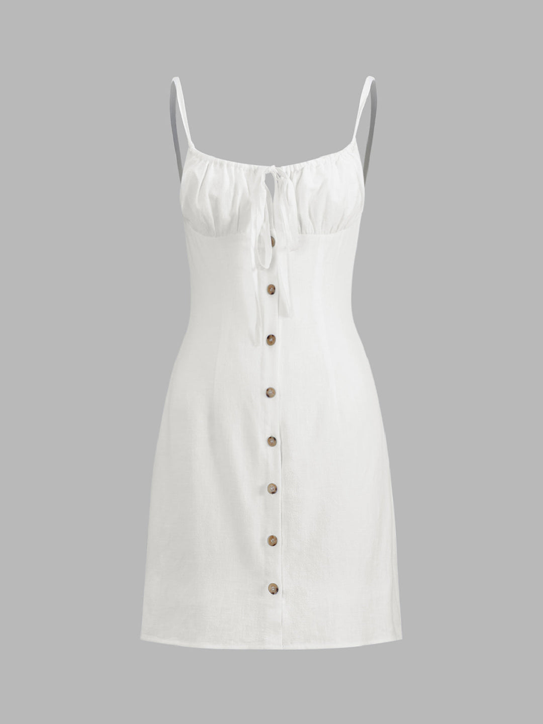Abito mini elegante lino cotone