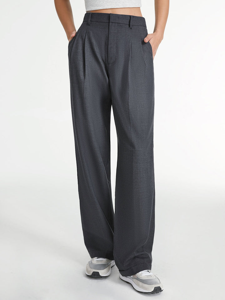 Pantaloni donna eleganti gamba dritta