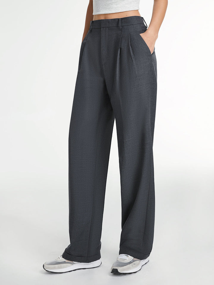 Pantaloni donna eleganti gamba dritta