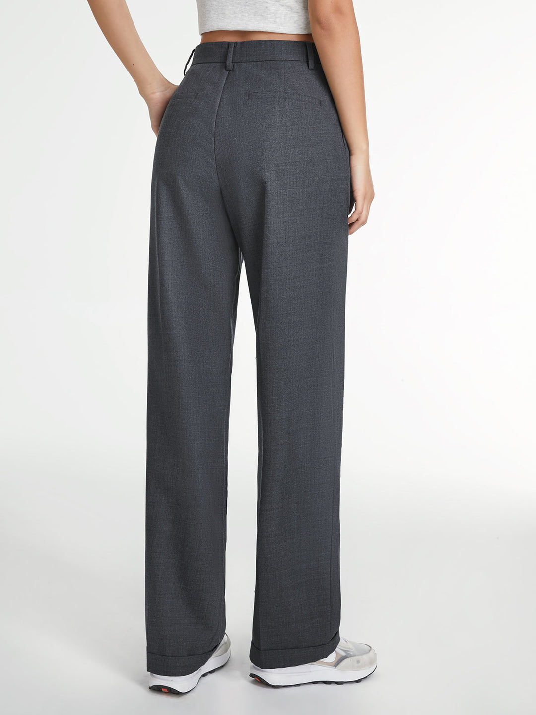 Pantaloni donna eleganti gamba dritta