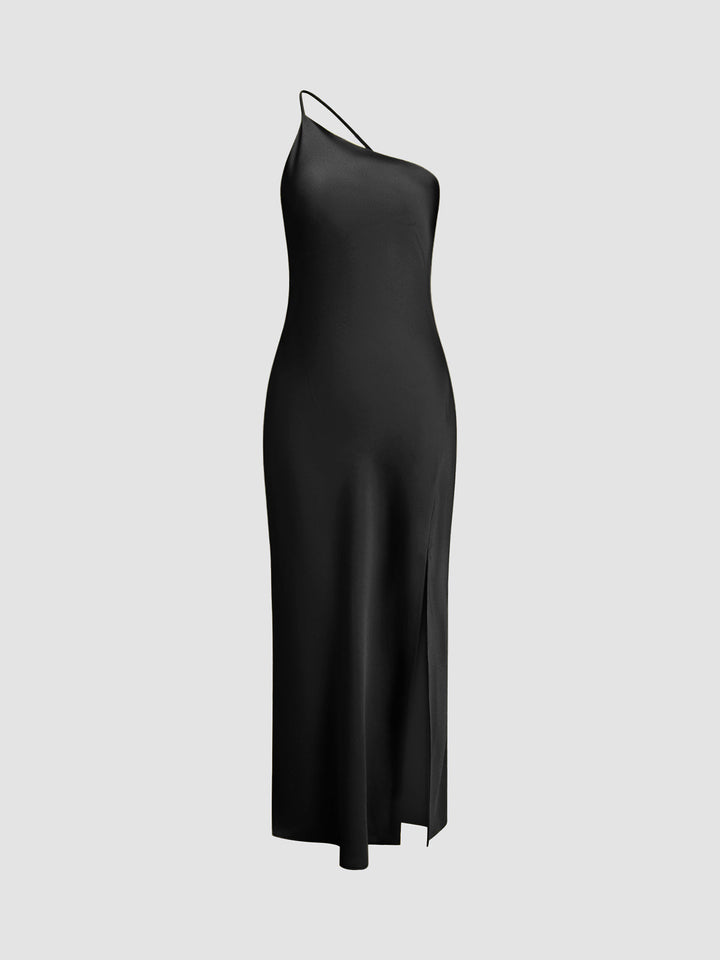 Elegante Abito Lungo Schiena Scoperta Spacco