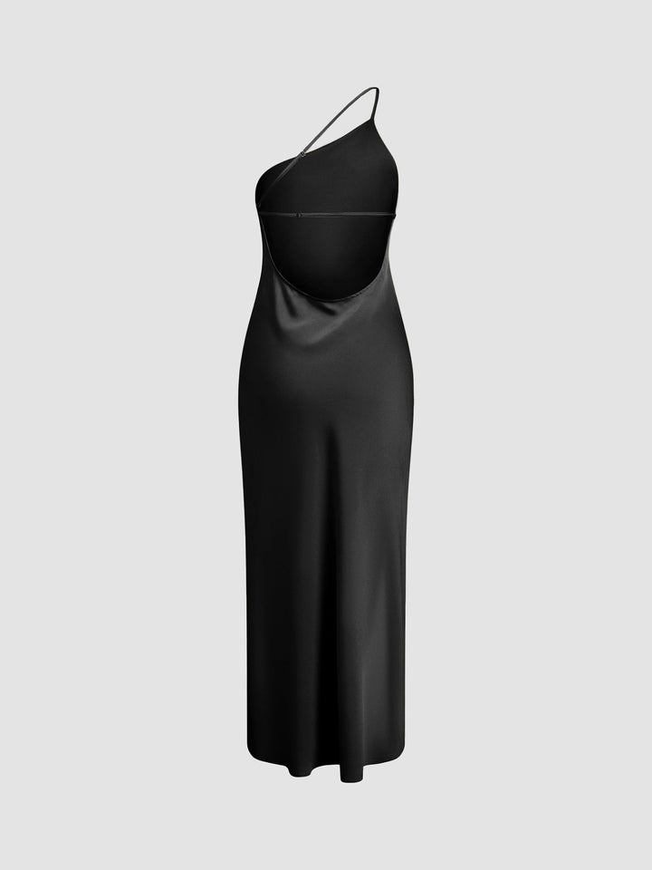 Elegante Abito Lungo Schiena Scoperta Spacco