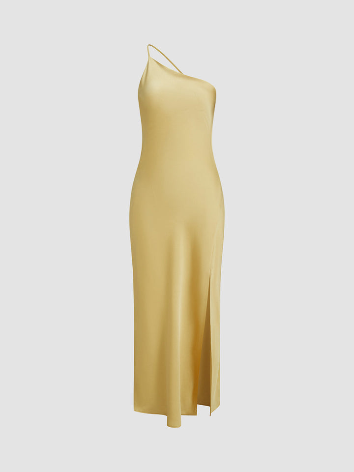 Elegante Abito Lungo Schiena Scoperta Spacco
