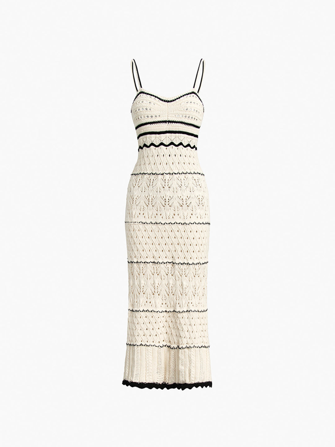 Elegante abito midi bohemien con spalline e stampa floreale