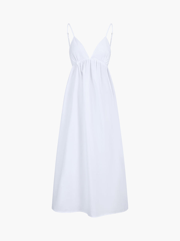 Elegante Abito Lungo Schiena Scoperta Scollo a V