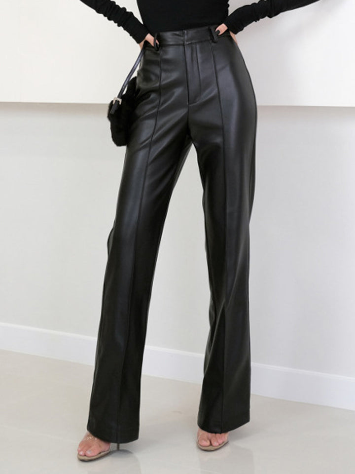Pantaloni donna lussuosi pelle sintetica