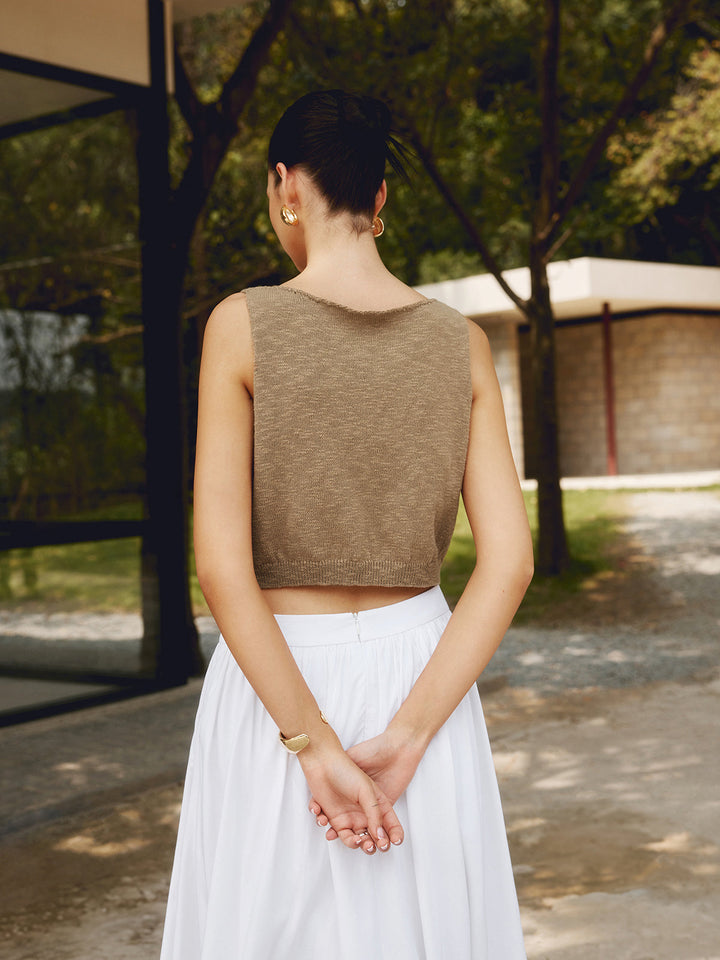 Canotta corta casual alla moda