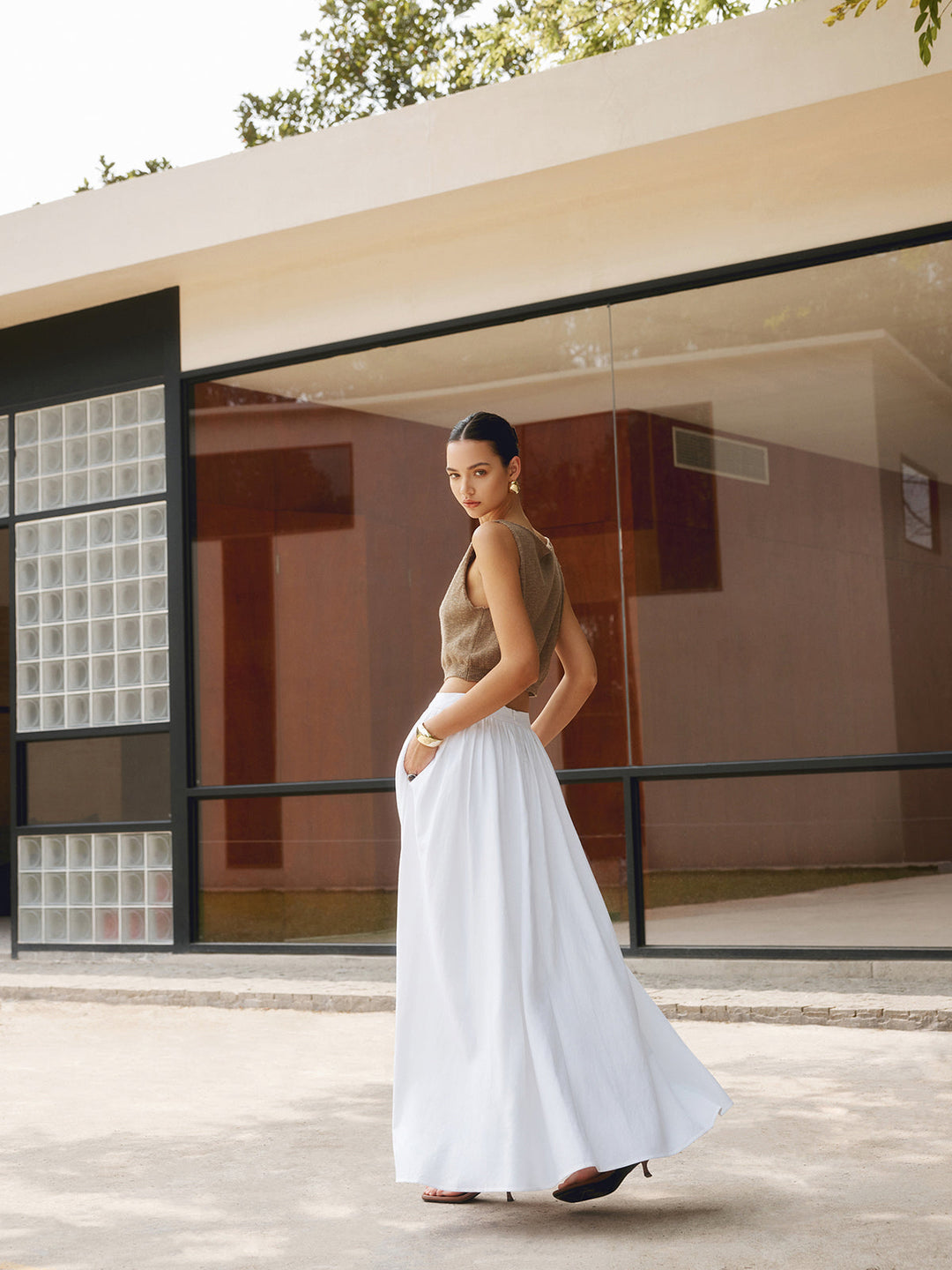 Canotta corta casual alla moda