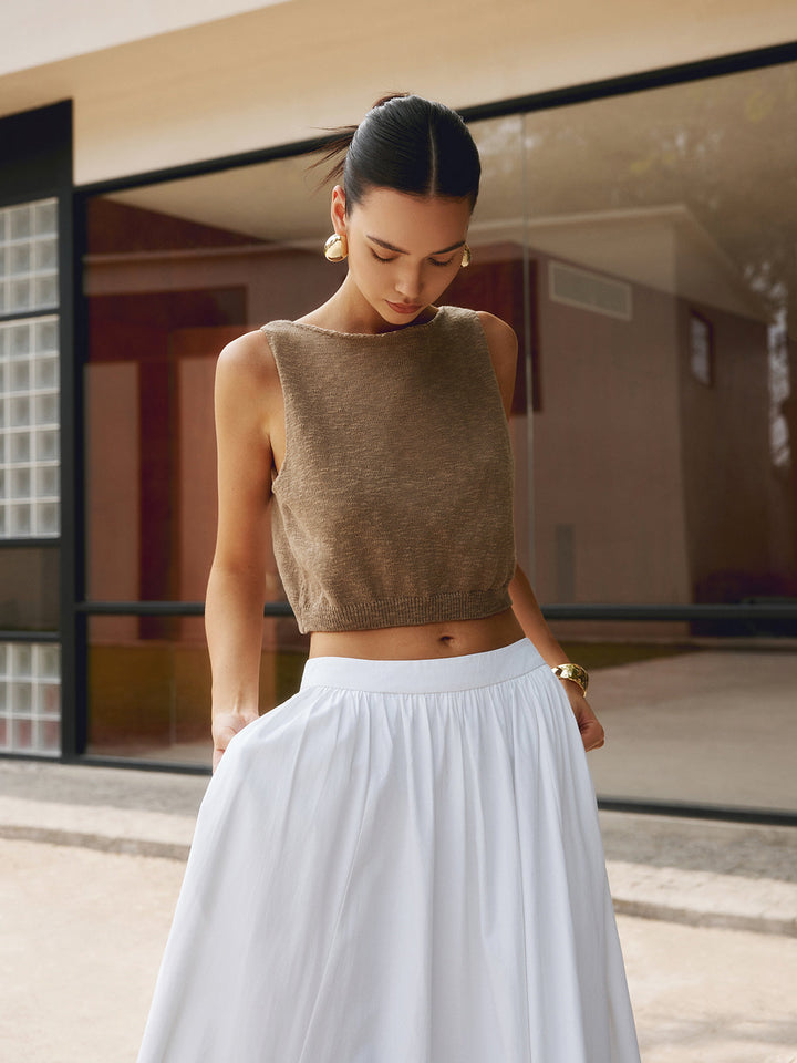 Canotta corta casual alla moda