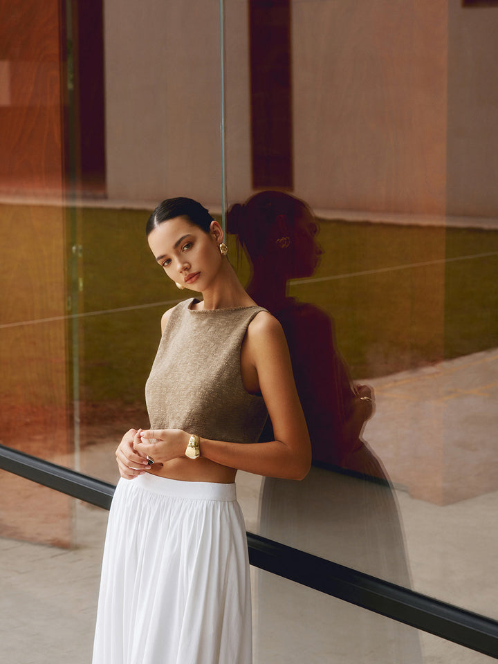 Canotta corta casual alla moda