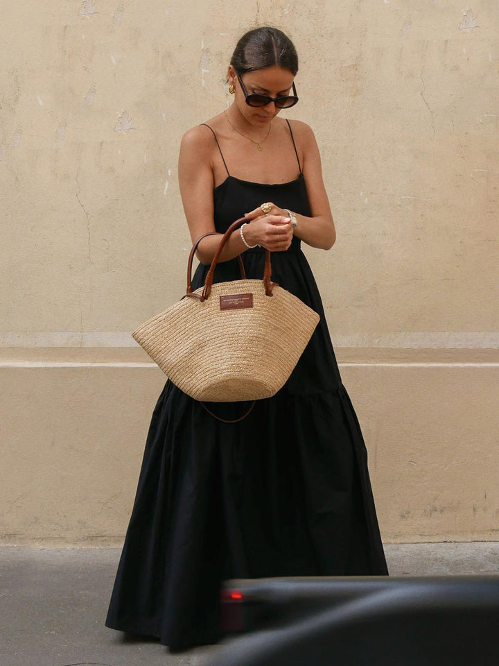 Elegante Abito Lungo Schiena Scoperta Scollo Profondo