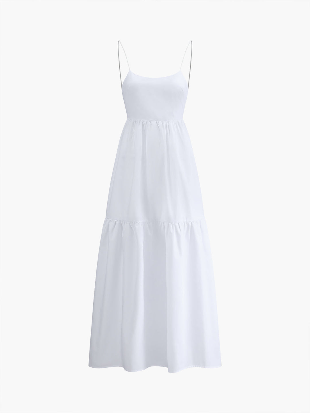 Elegante Abito Lungo Schiena Scoperta Scollo Profondo