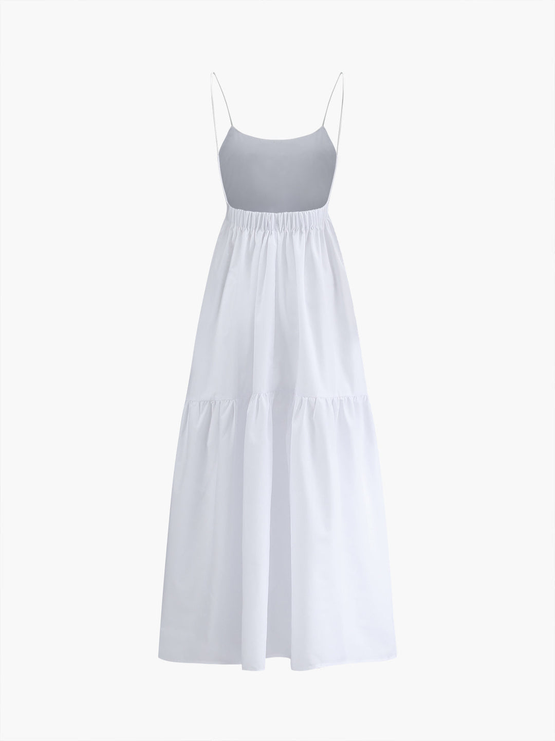 Elegante Abito Lungo Schiena Scoperta Scollo Profondo