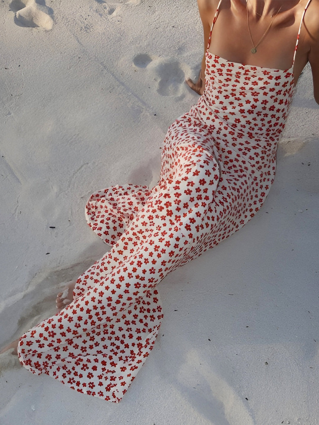 Abito floreale maxi estivo elegante