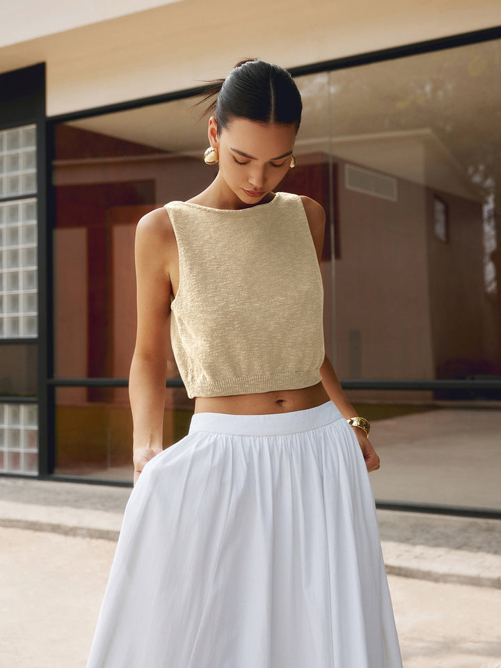Canotta corta casual alla moda