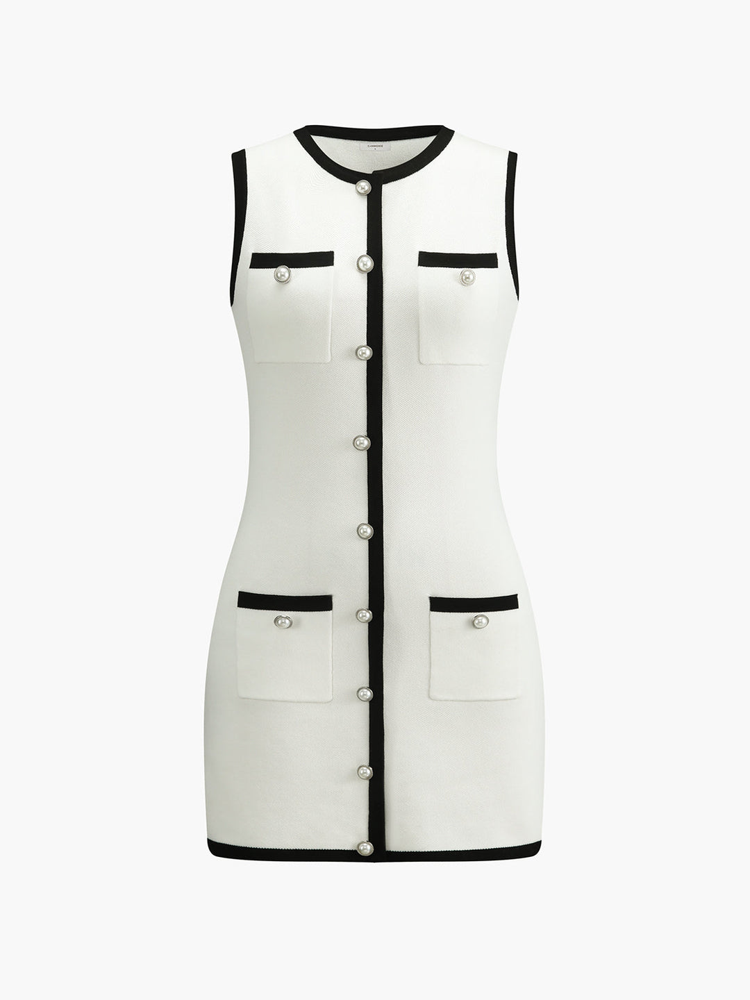 Abito mini elegante senza maniche