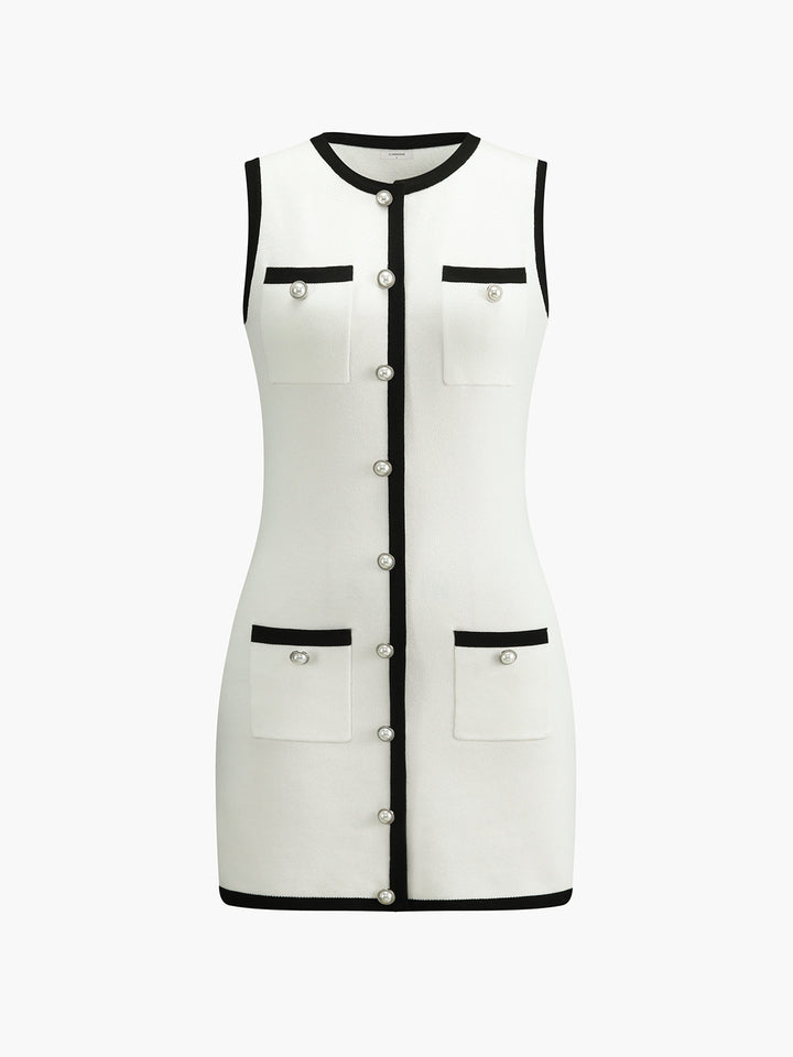 Abito mini elegante senza maniche