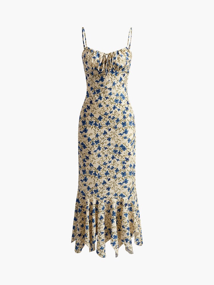 Abito floreale maxi elegante estivo