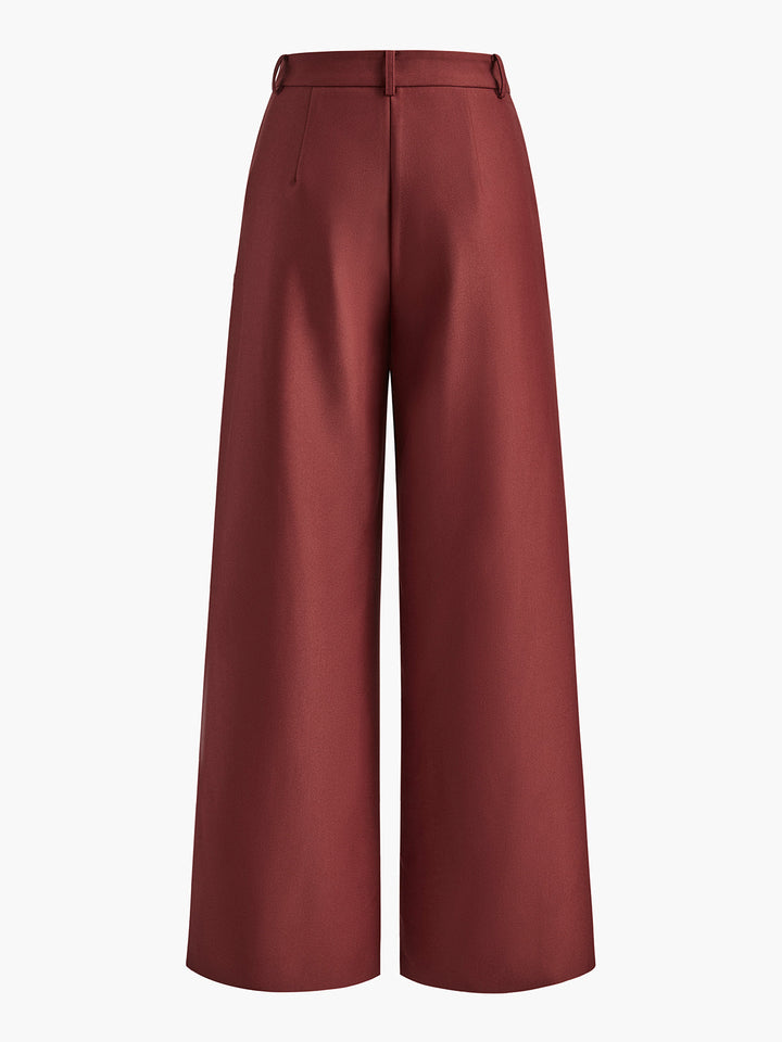 Pantaloni donna palazzo vita alta