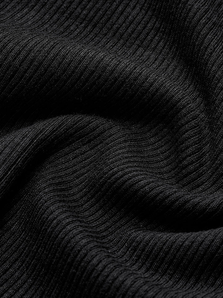Top elegante a maniche lunghe con bordino