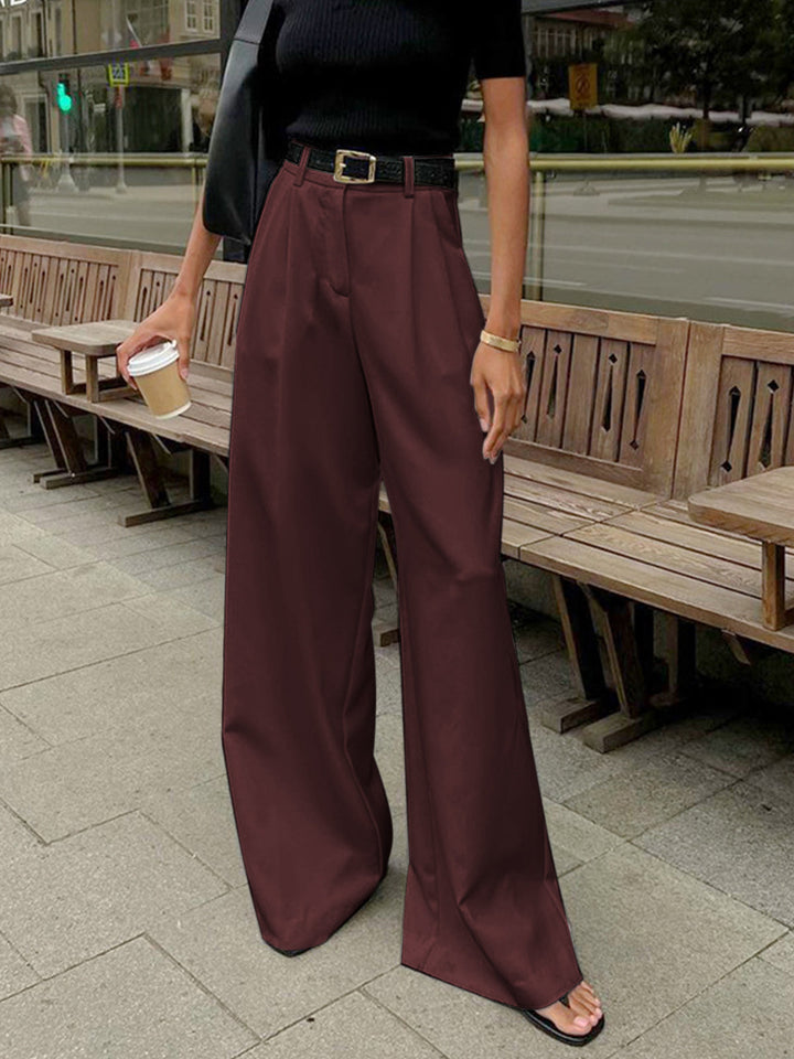 Pantaloni donna palazzo vita alta