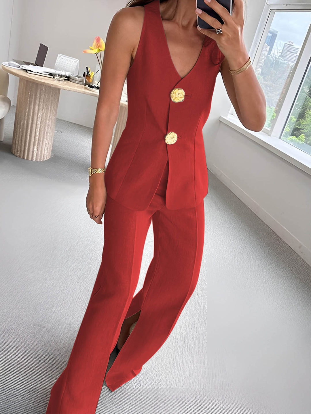 Set estivo elegante donna due pezzi