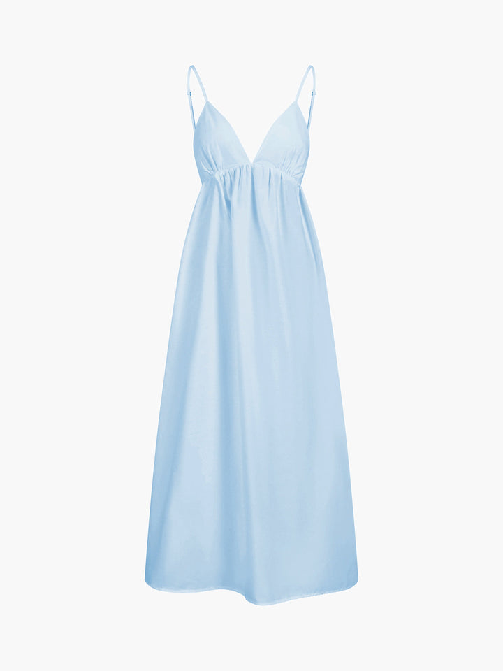 Elegante Abito Lungo Schiena Scoperta Scollo a V