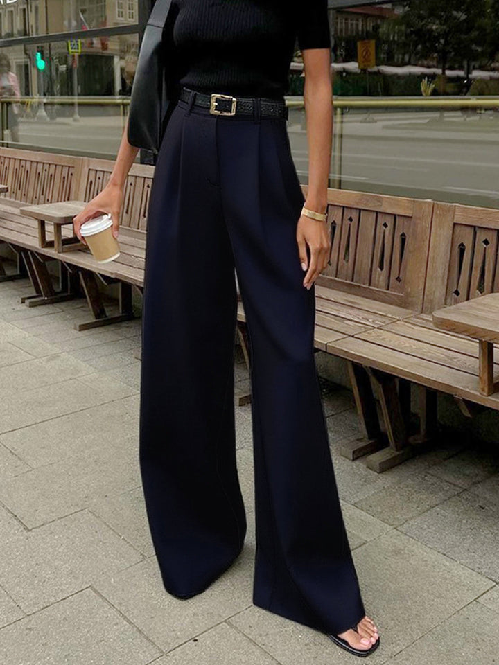 Pantaloni donna palazzo vita alta