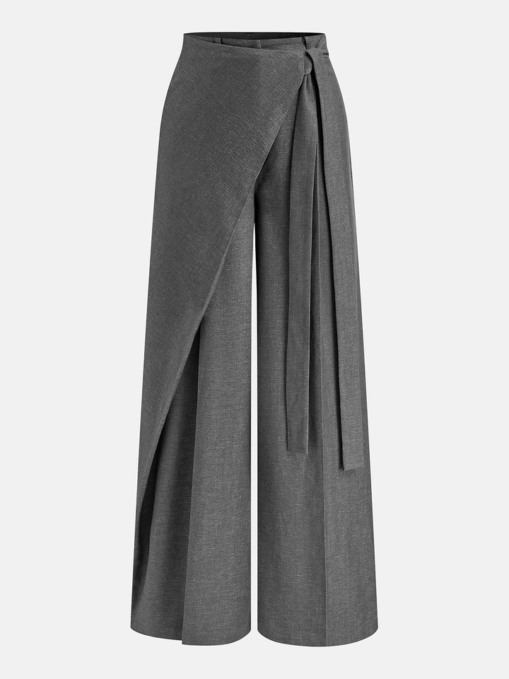 Pantaloni donna eleganti gamba larga