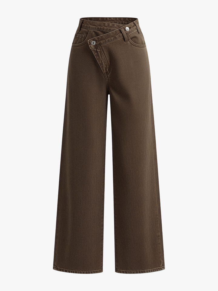 Jeans donna eleganti gamba larga
