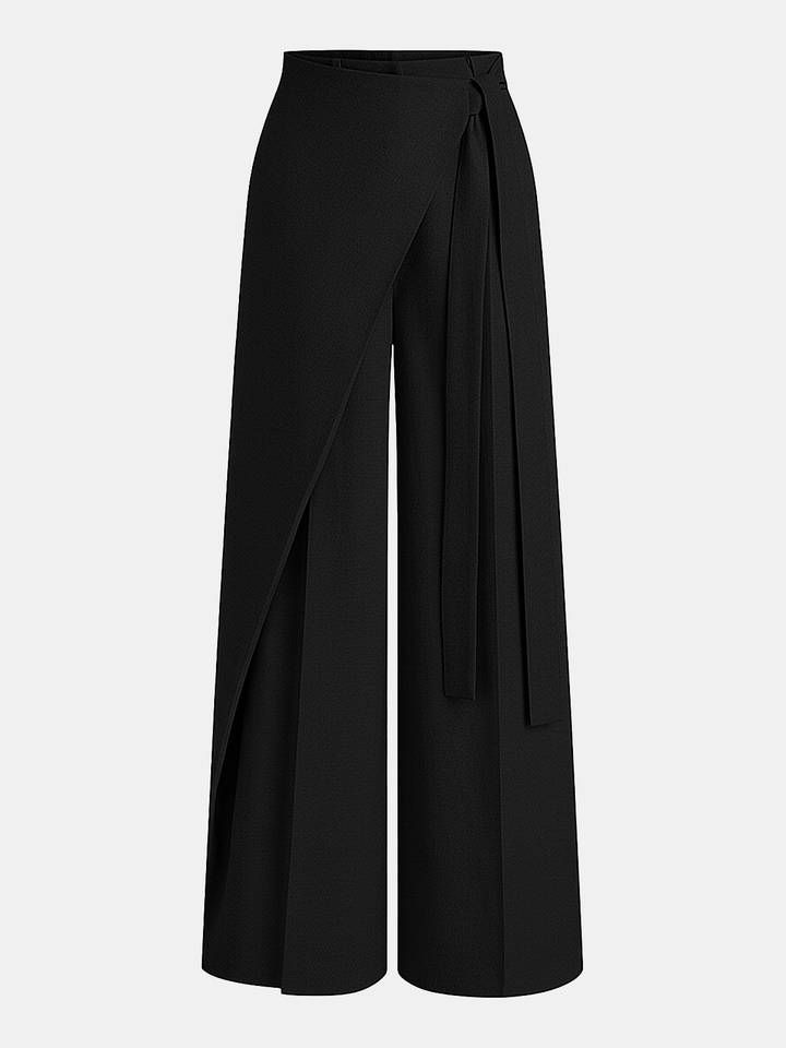 Pantaloni donna eleganti gamba larga