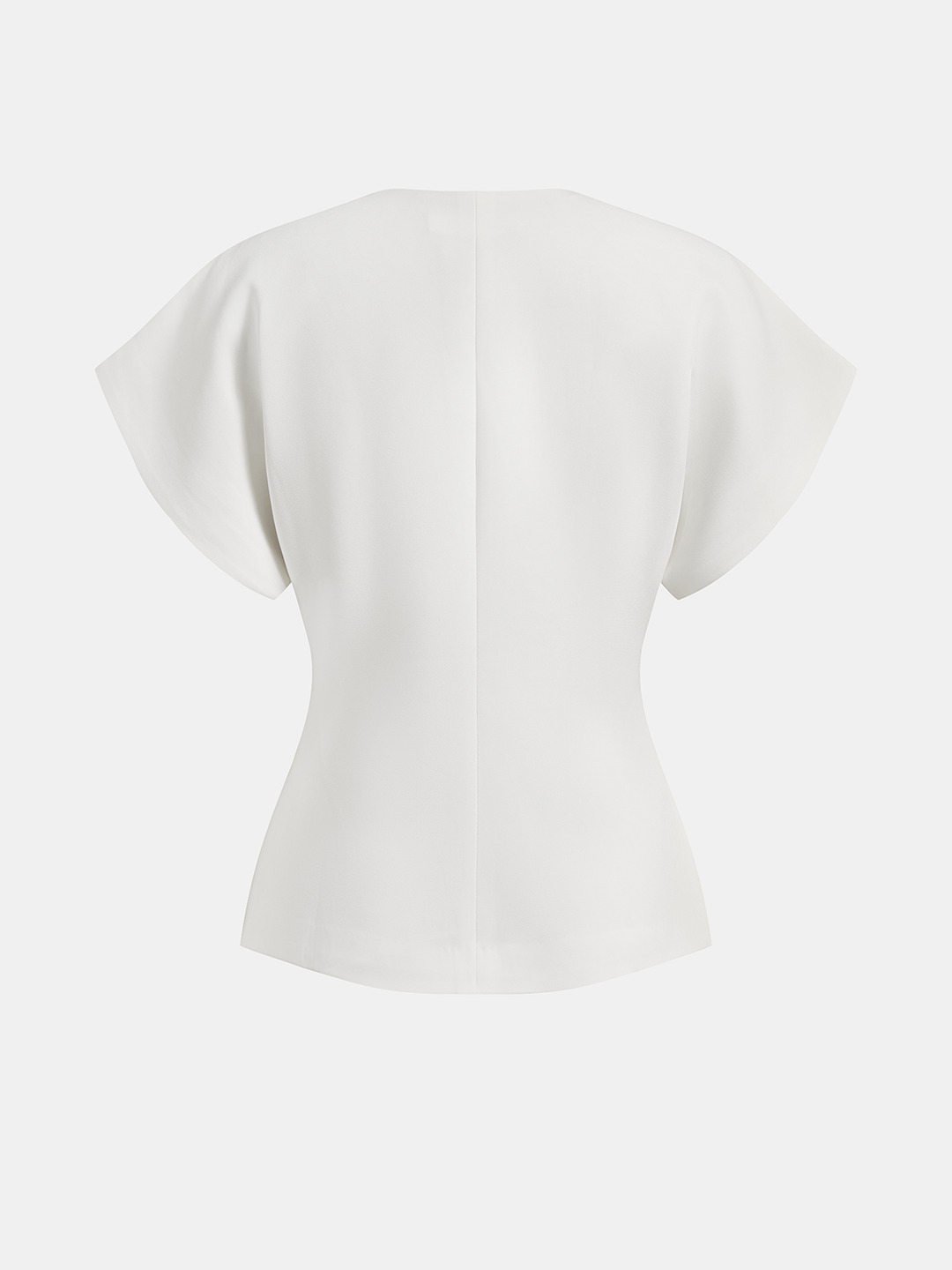 Camicetta morbida e alla moda con scollo a V e bottoni