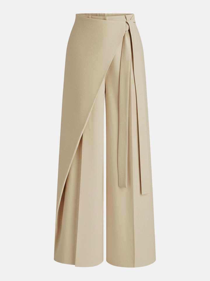 Pantaloni donna eleganti gamba larga